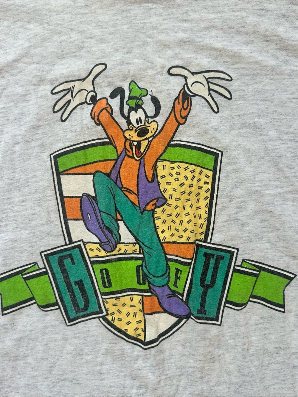 Vintage 90s Disney Goofy Graphic Tee - Light Gray Men’s XL